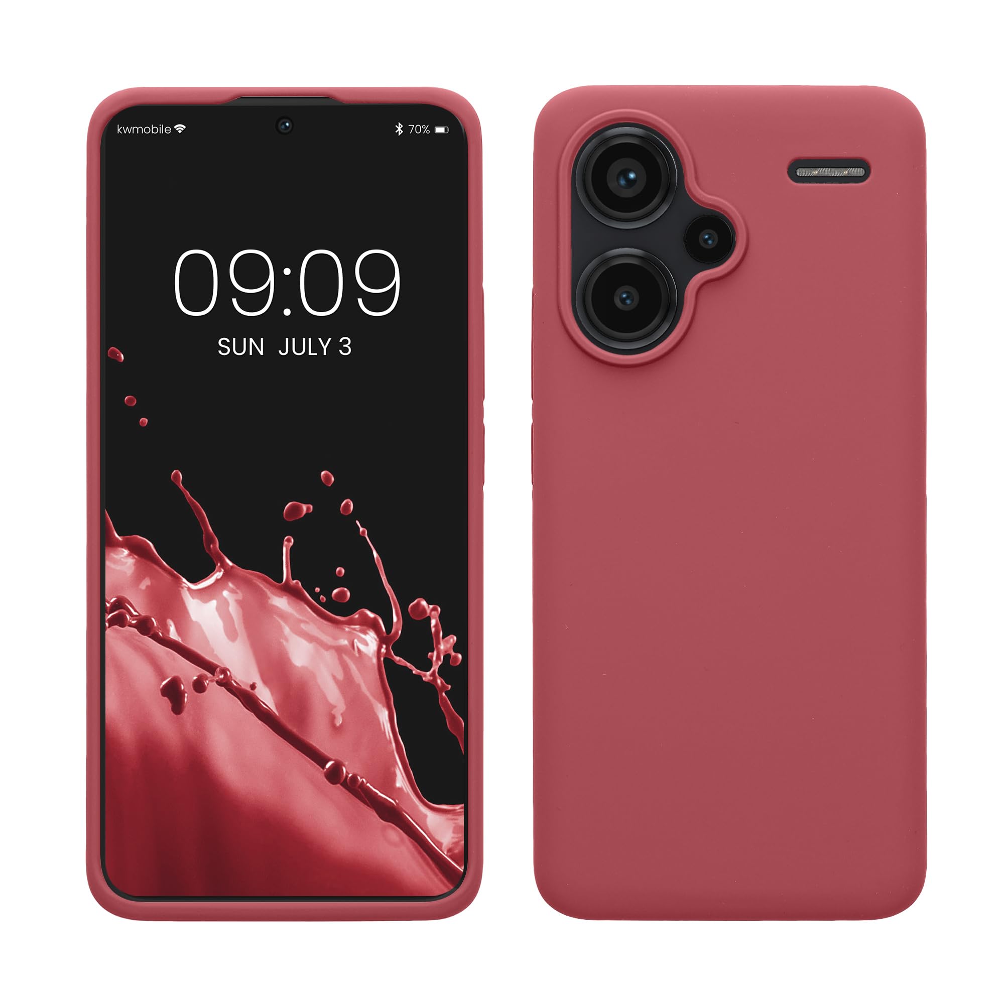 kwmobile Case for Xiaomi Redmi Note 13 Pro+ 5G / Redmi Note 13 Pro Plus 5G Case, Soft Cover, Shockproof Silicone