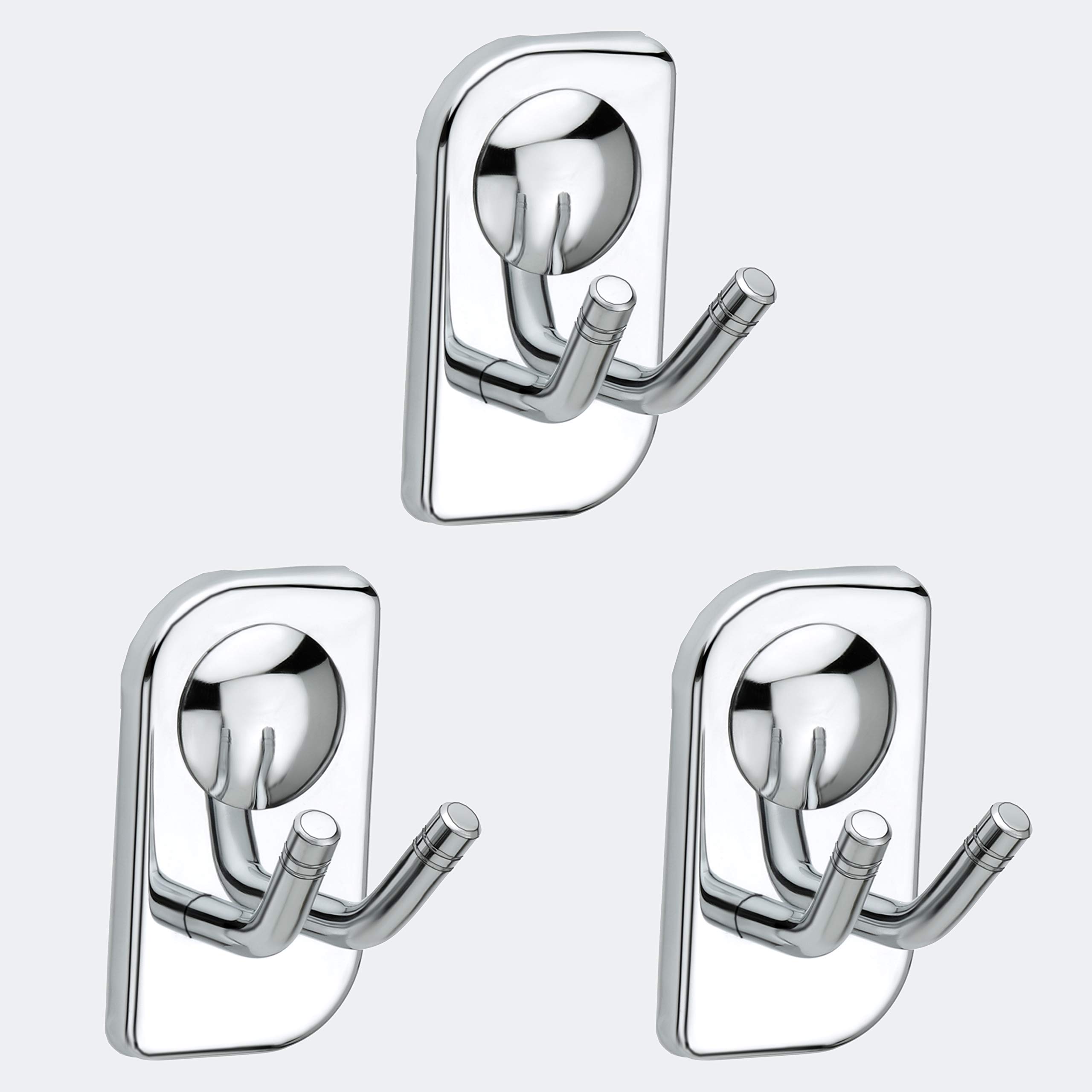 Plantex High Grade Stainless Steel Robe Hook/Hanging Hooks for Bathroom/Hook for Wall/Bathroom Accessories - Pack of 3, Chrome (Dream) (B08DHMDXJH) Amazon Price History, Amazon Price Tracker