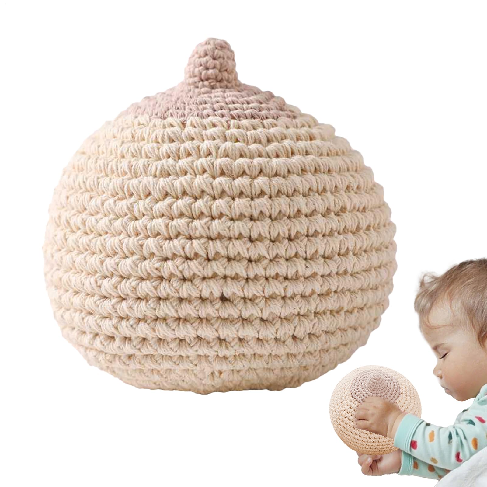 Simulation Knitted Breasts - Realistic Crochet Model for Nursing Education, Breastfeeding Position Exercises, Classroom Learning, Kids Training, and Healthcare Student Practice, Durable and Safe