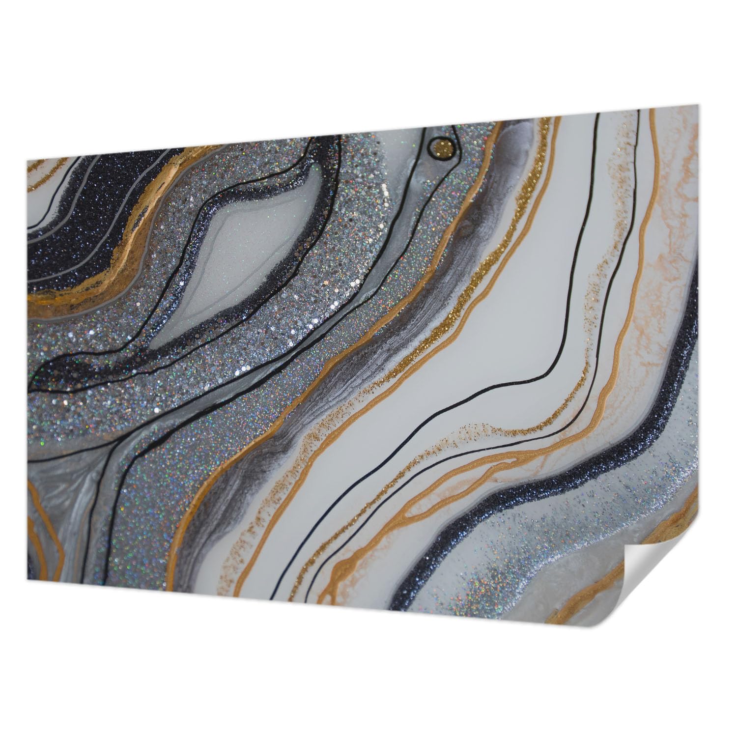 Papier peint autocollant vagues de pierre haute qualité de 104x70 cm