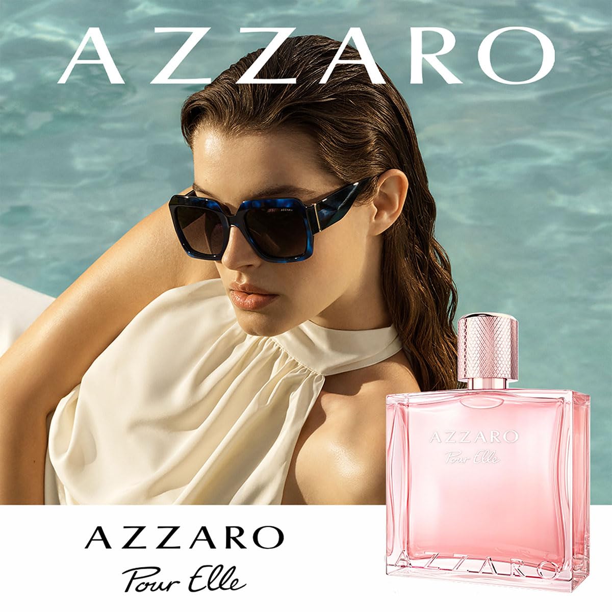 Azzaro, Pour Elle Eau de Parfum, Fragancia Floral Frutal Amaderada, con Notas de Limón, Rosa y Sándalo, para Mujer, Aporta Frescura, Feminidad y Calidez Envolvente, 100ml