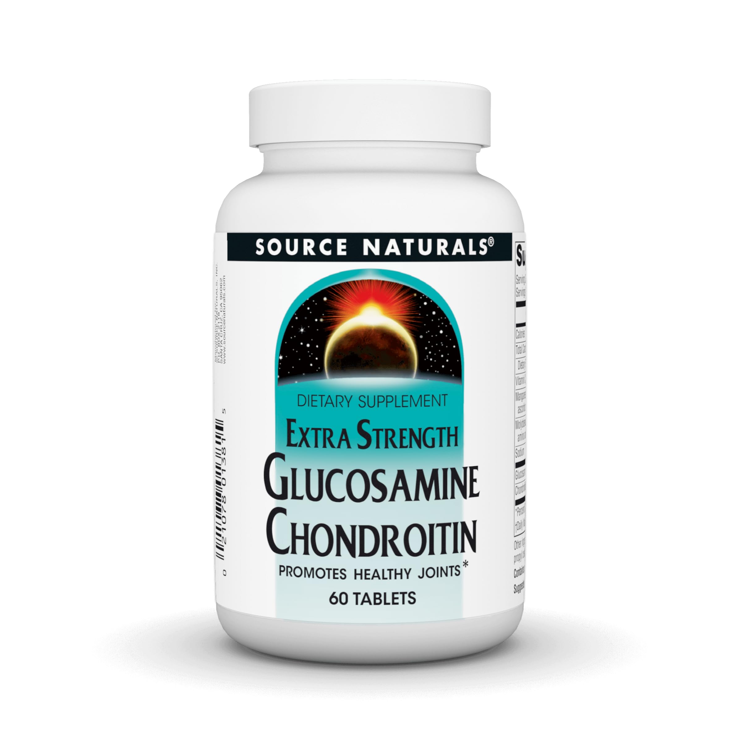 Source Naturals Extra Strength Glucosamine Chondroitin, 60 Tablets 60 Count (Pack of 1)