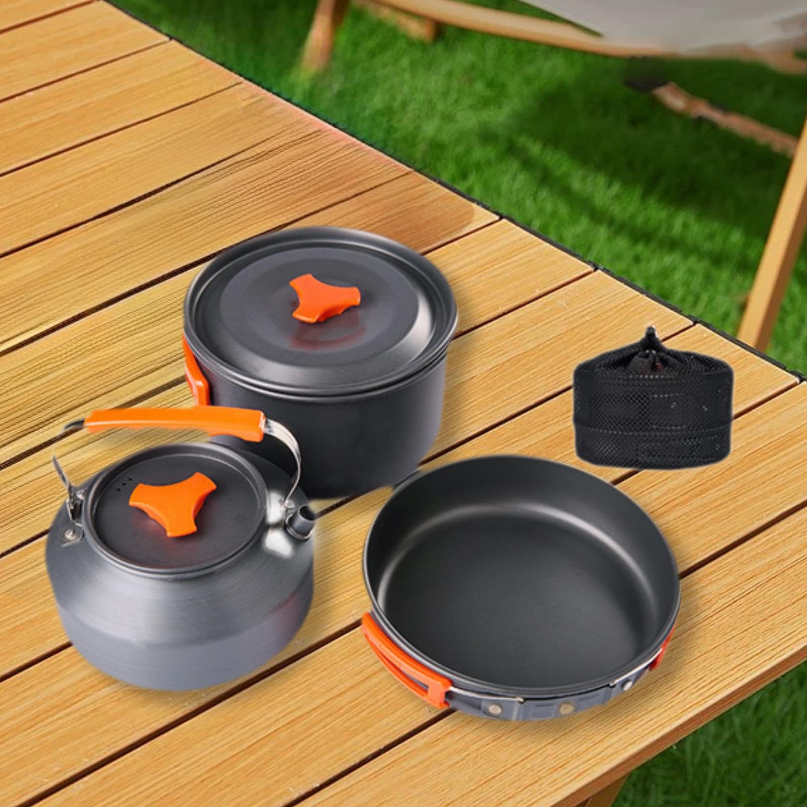 Amazon | Eigell アルミクッカーセット キャンプ用品 アウトドア