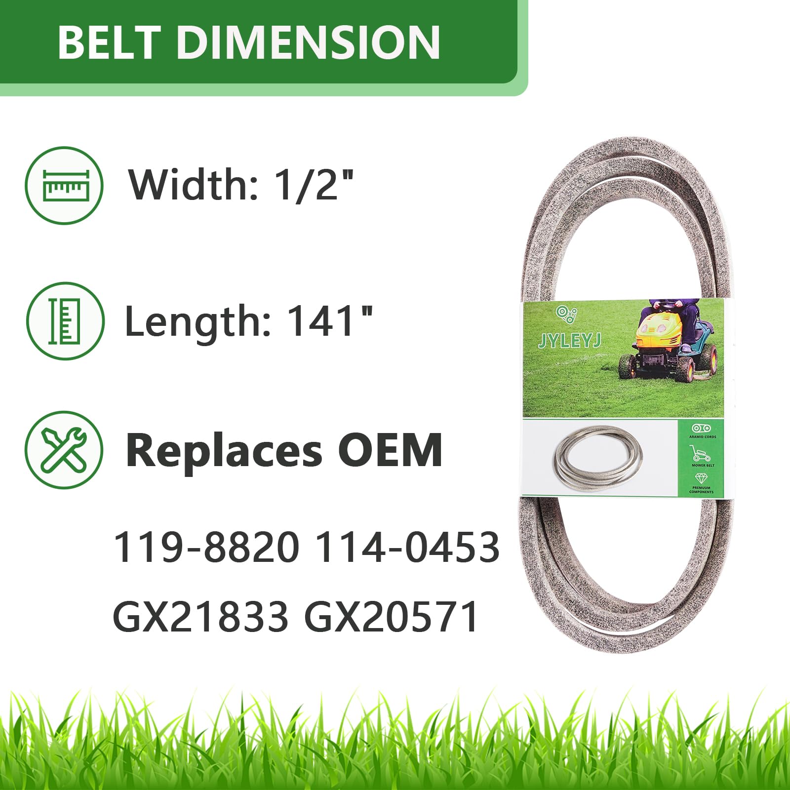 Kit de reconstrucción para cortacésped de 48 cubiertas compatible con John Dee re 155C LA130 LA140, incluye 3 husillos GX21694 GY21098, 3 cuchillas AM141035, 1 tensor GY20067, 2 tensores GY22082, 3