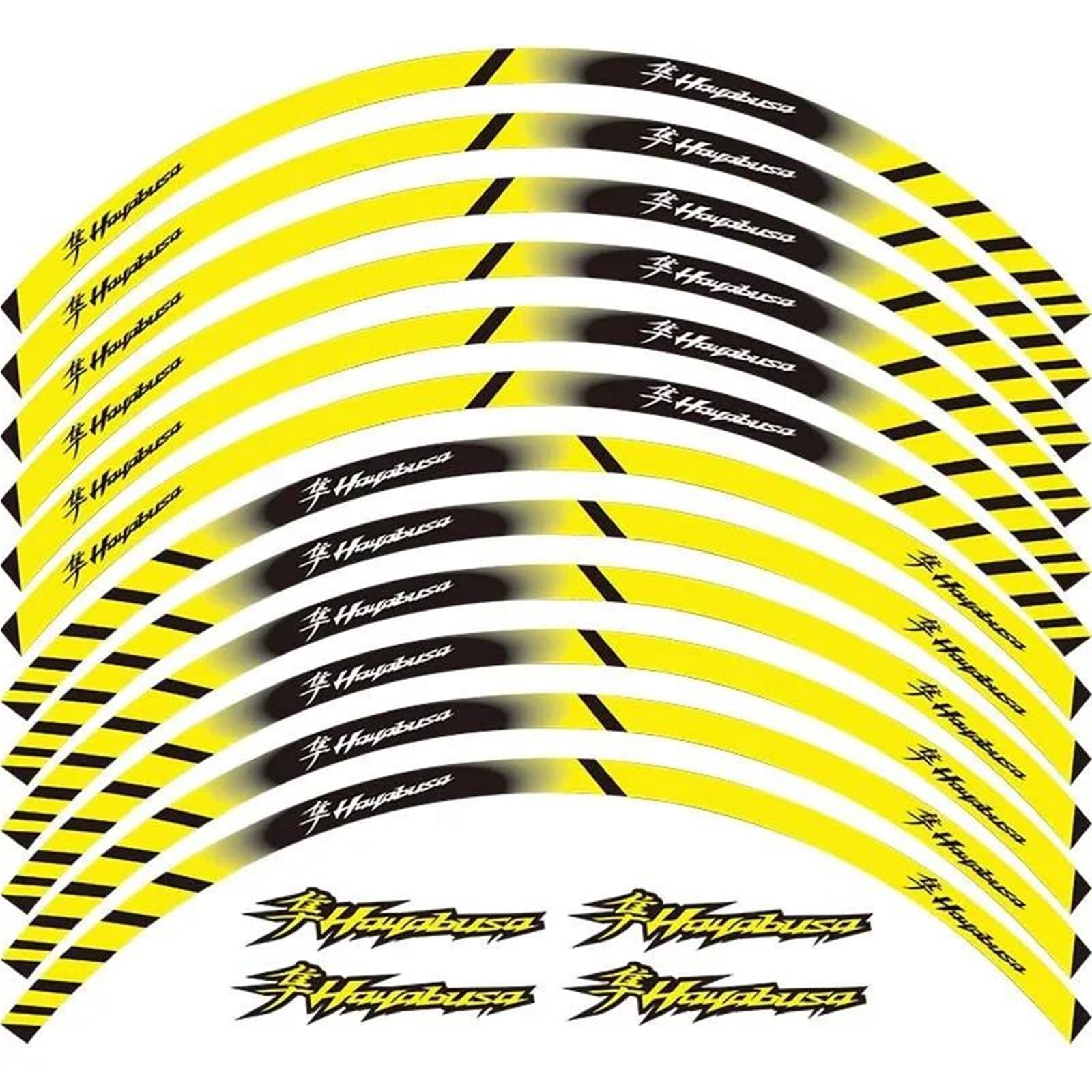 The Sale of Reflective Stickers Motorcycle Wheels is Suitable for Suzuki for Hayabusa(Color3)