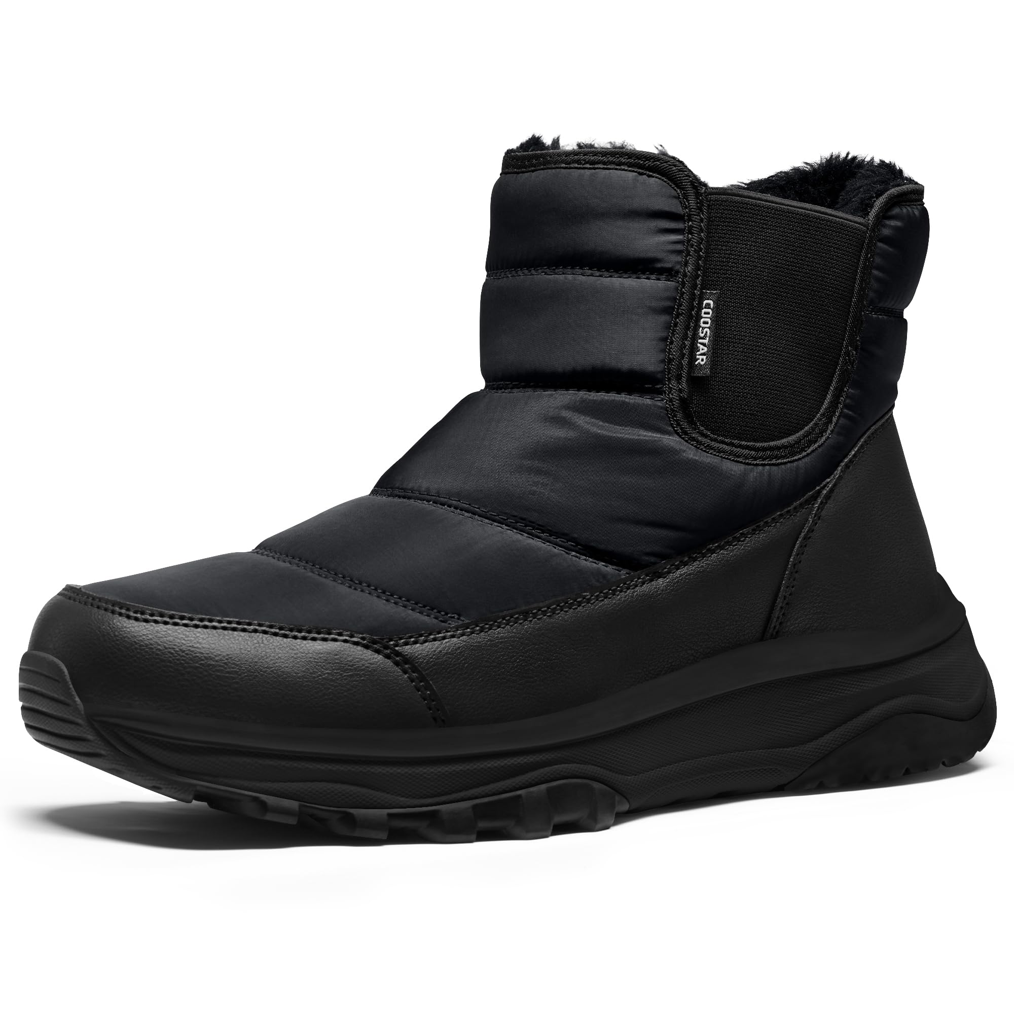 Coostar Snow Boots for Men Waterproof Winter Boots with Arch Support Lightweight Outdoor Casual Boot