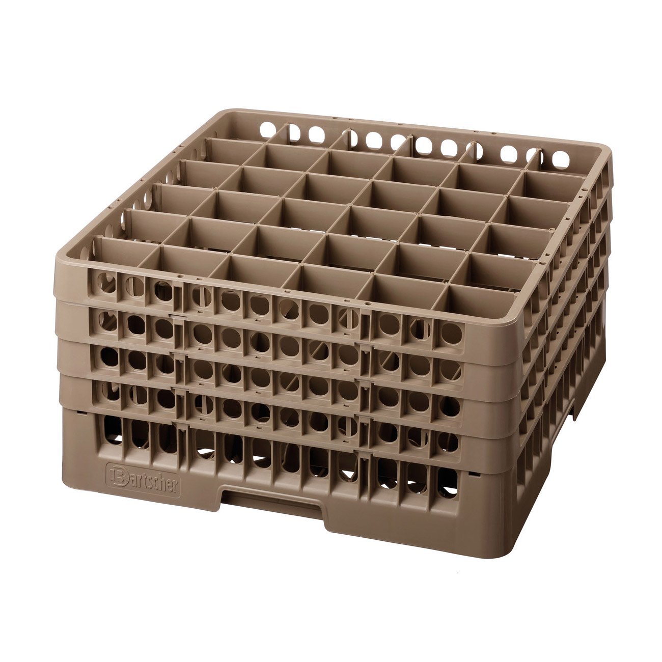 Bartscher Gläserkorb 500 x 500 mm, 36 Fächer | Gastronomiebedarf