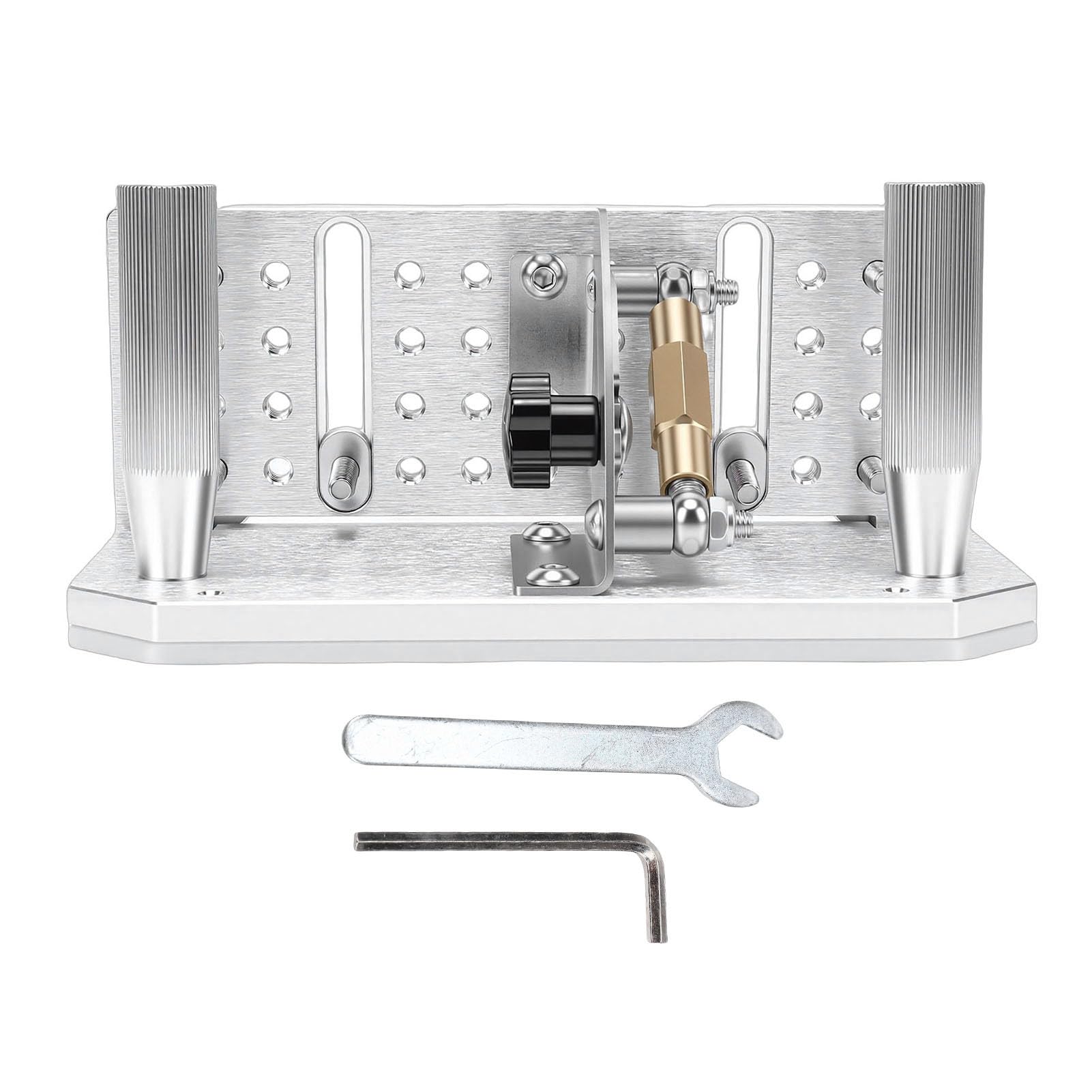 Jiawu Amoladora de Correa Afilador Jig Máquina Lijadora de ángulo Ajustable para Afilar Cuchillas con Placas de Prensa Dobles Aleación de Aluminio ABS Acero Inoxidable para Entusiastas de la
