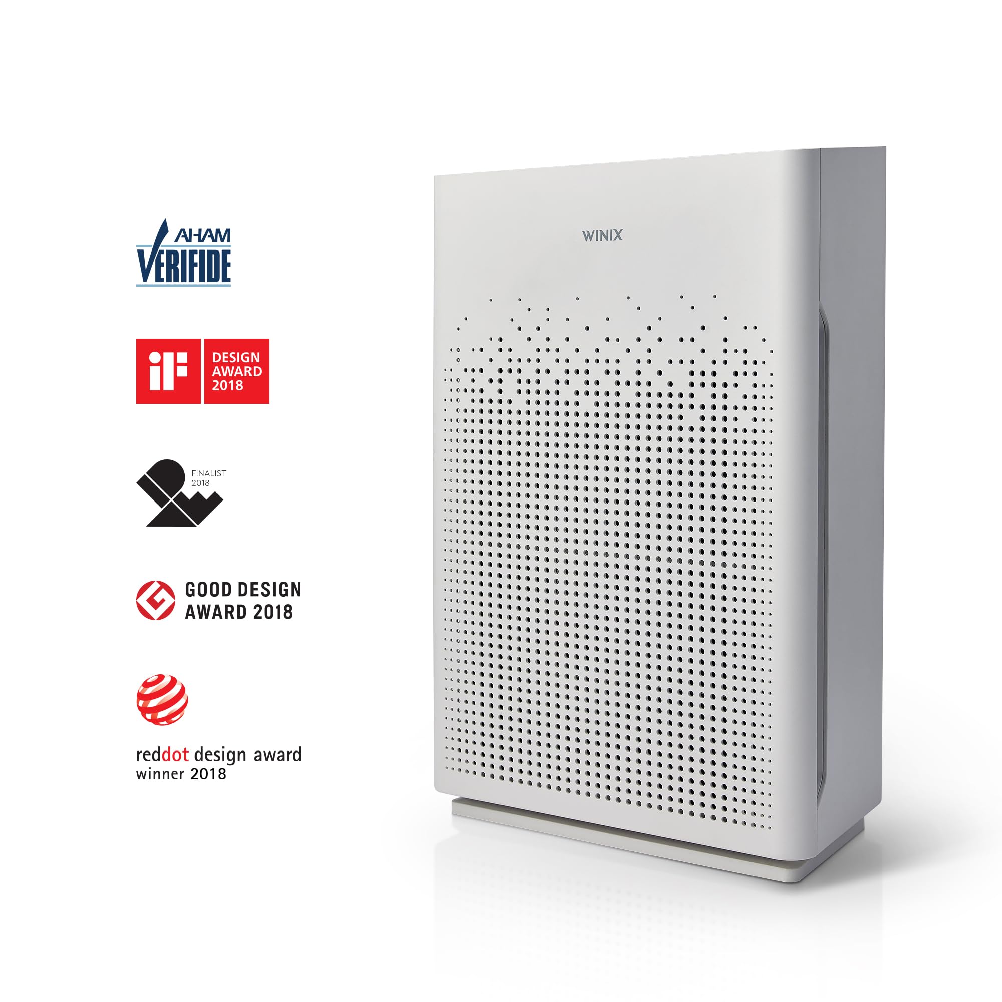 WINIX AM90 Air Purifier for Home Large Room Up to 1740 Ft² in 1 Hr With Air Quality Monitor, True HEPA, Carbon Filter and Auto Mode, Captures Pet Allergies, Smoke, Dust view 2