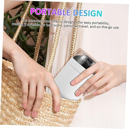 Miniatura 8 de Portable Humidifier with Colorful LED Light Quiet USB Air Moisturizer for Bedroom Office Travel Compact Small Personal Humidifier with Large Capacity