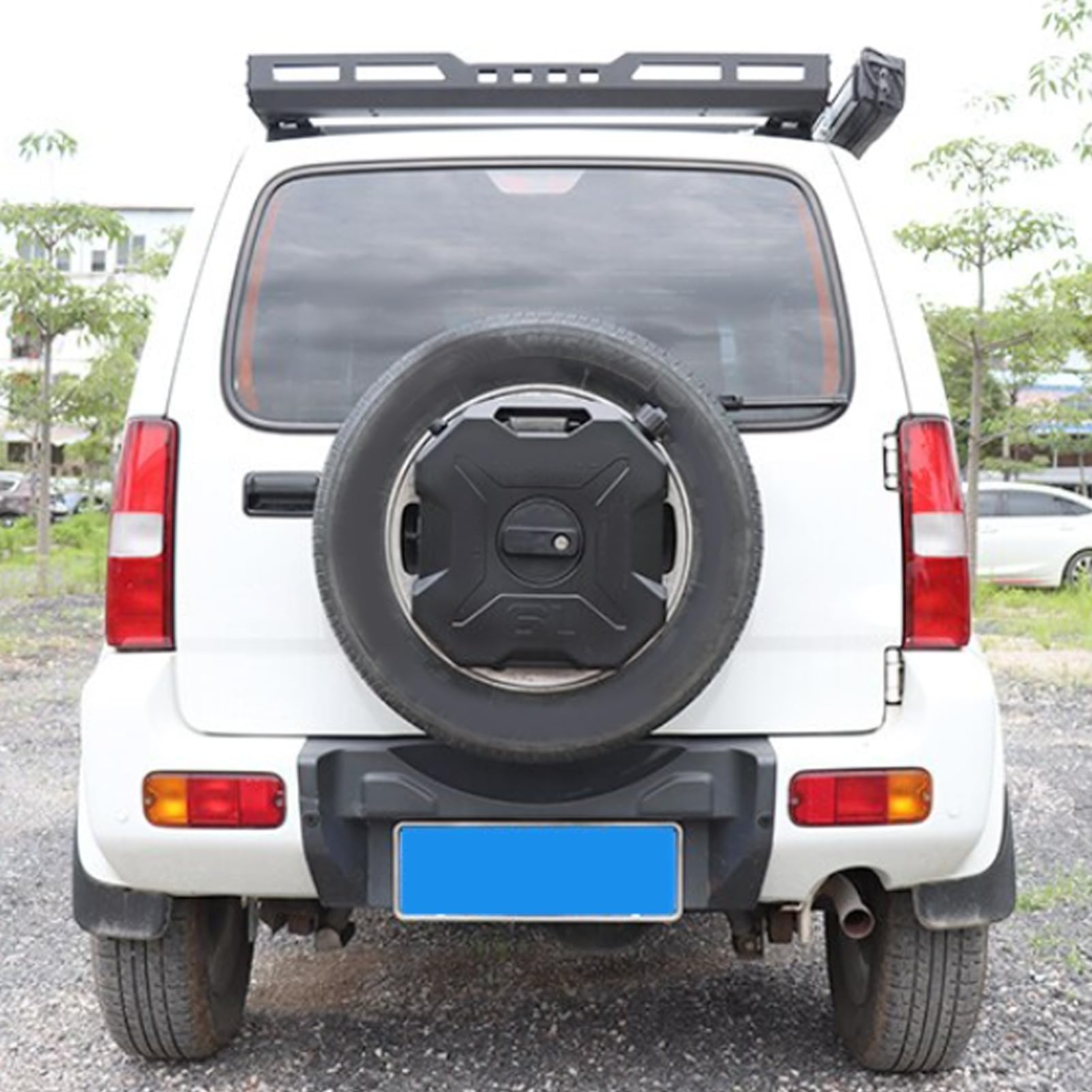 Kraftstoffvorratstank, 6 l, 1,6 Gallonen, schwarzer Benzinkanister, Benzinbehälter, Backup-Heizöltank für Motorrad, UTV, ATV, Geländewagen (Ohne Halterung)