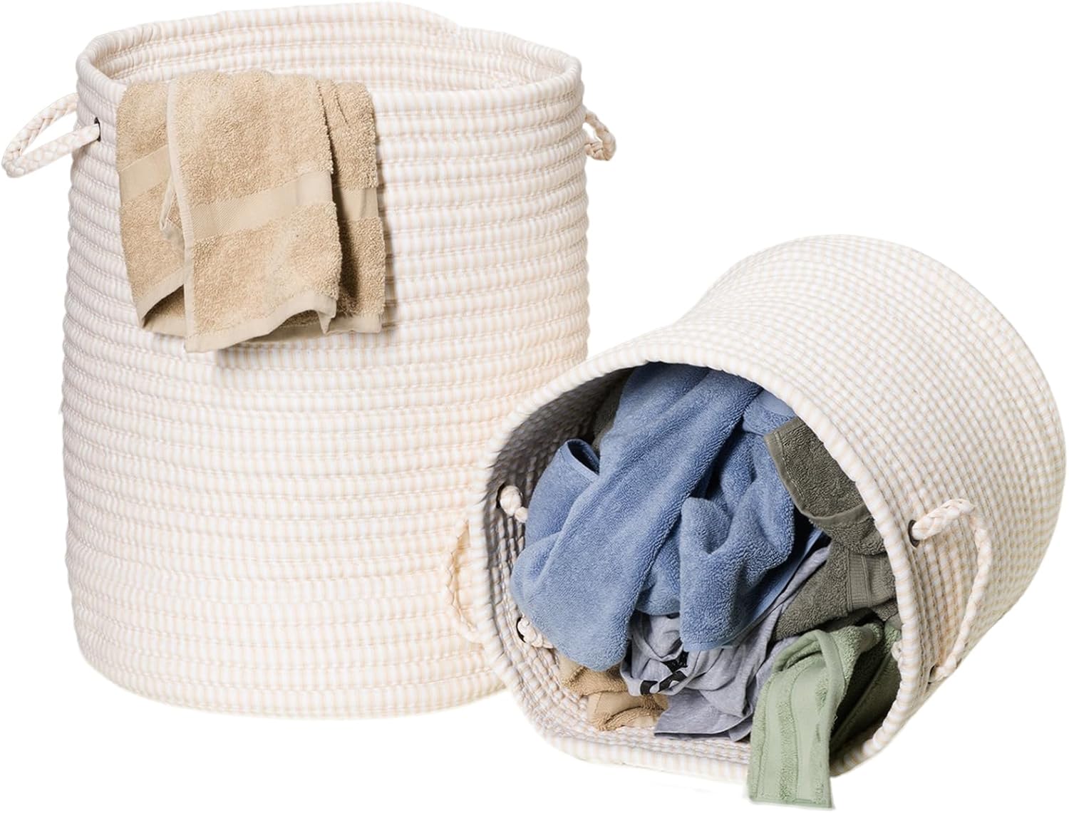 kelly fabric hamper - 15" x 15" x 18"
