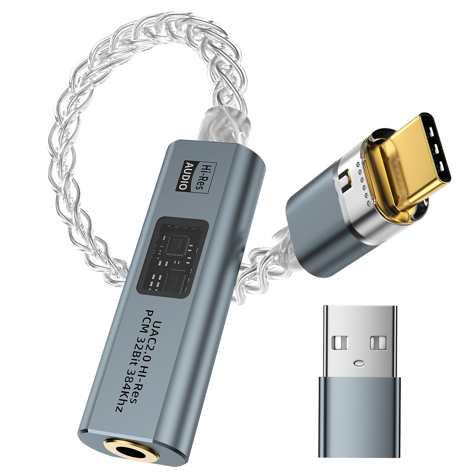 【user_cd3ce338さま専用】 Amazon.com: Vcddom USB C to 3.5mm Audio Adapter with Dual Chip