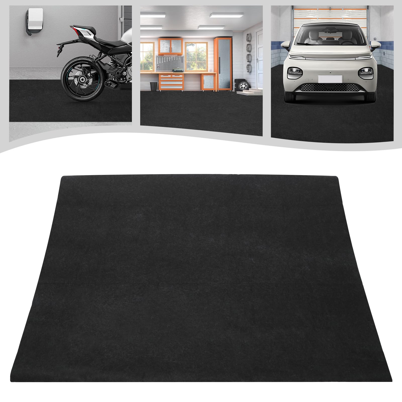 rutschfeste Garagenmatte Dunkelgrau für Werkstatt & Lager – Leicht zu Reinigen