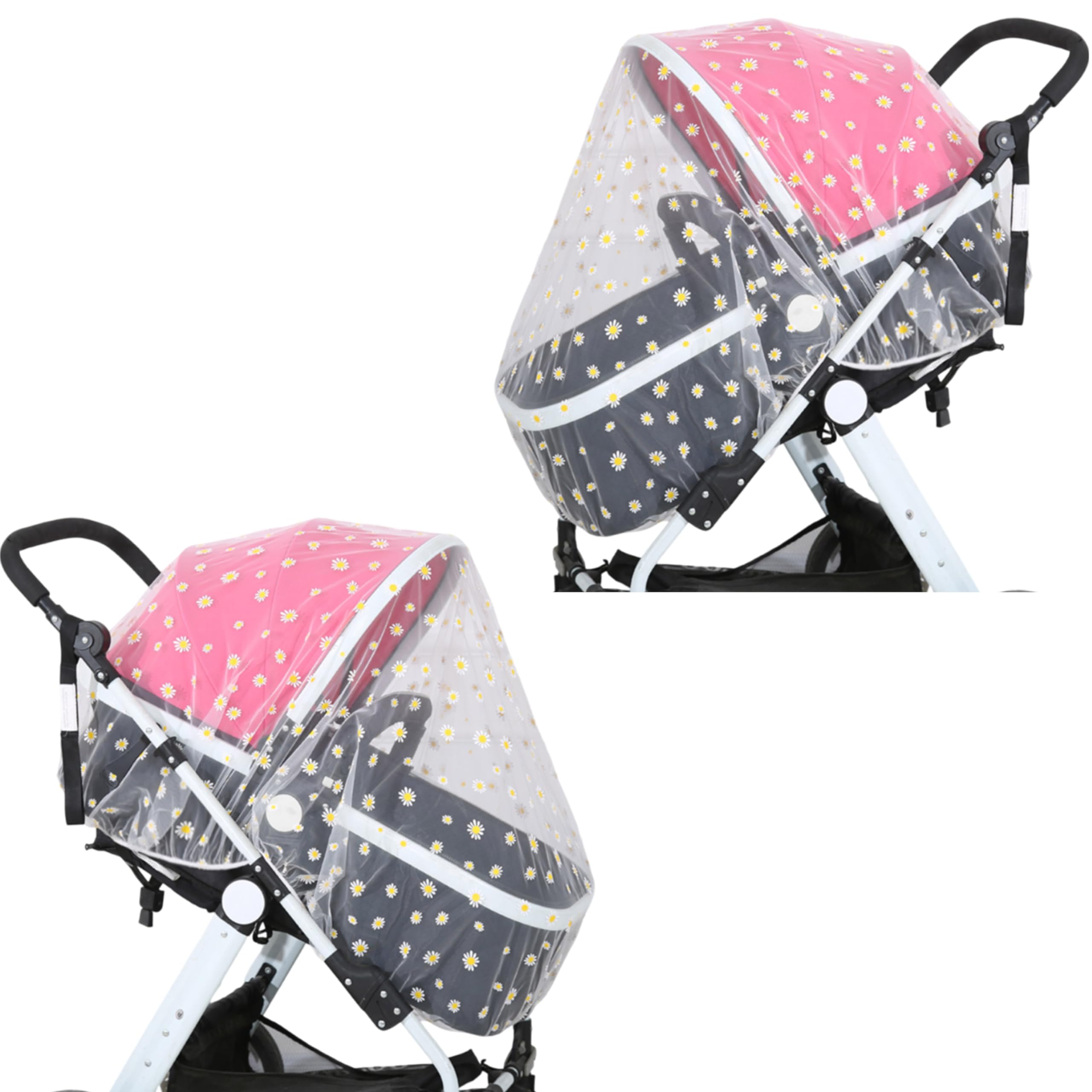 Bembika Baby Stroller Mosquito Net The Ultimate Mosquito Net for Kids, Perfect Pram Net Cover, Ideal Mosquito Net for Baby Strollers and Prams, Compact and Stylish in Nature (Sunflower)-image-46