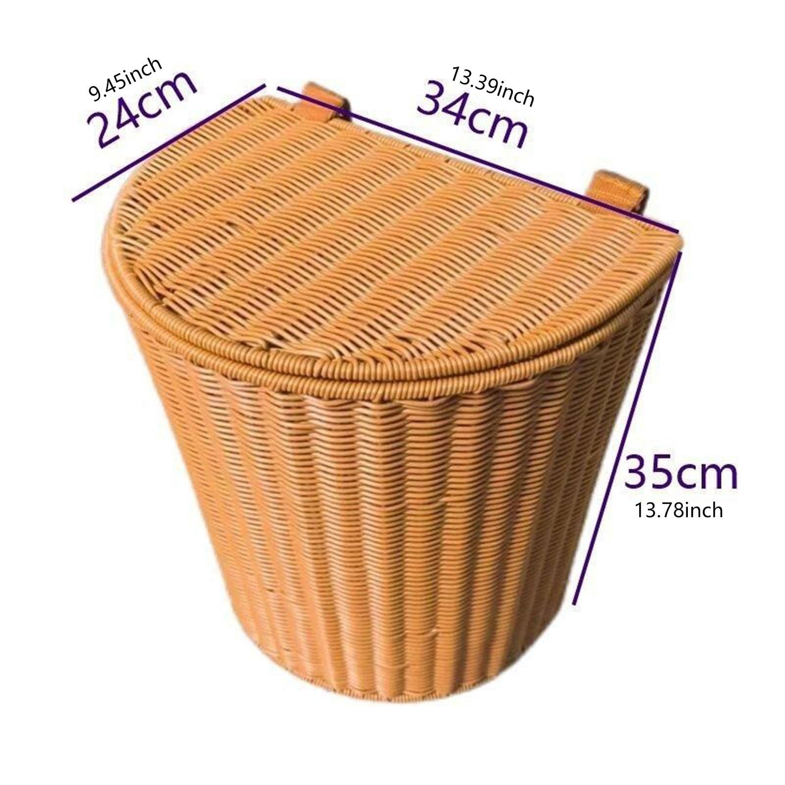 Panier Extérieur Panier de Cueillette Orchard Backpack avec Sangle, Sac de Cueillette Des Fruits et Légumes, Faites à La Main, Panier à Champignons En Osier avec Bandoulière, 34 Cm X 24 Cm X 35 Cm