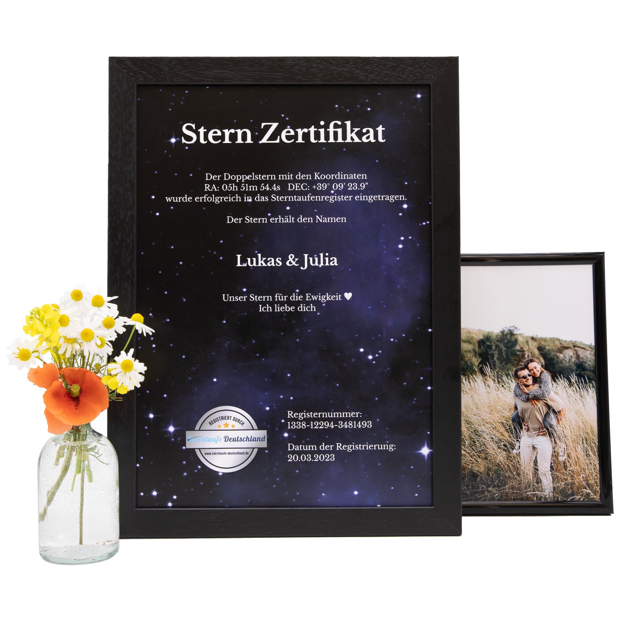 Sterntaufe Geschenkidee Frauen und Männer | Partner Geschenke & Geschenk Freundin oder Geschenke für Frauen