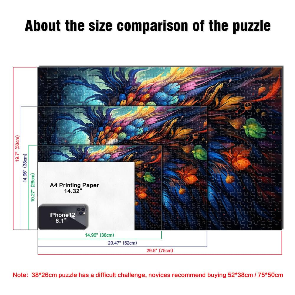 Puzzle da 2000 pezzi per adulti arte gufo Puzzle Hands-on Game è ideale come regalo per tutta la famiglia 70 x 100 cm per adolescenti dai 14 anni in su