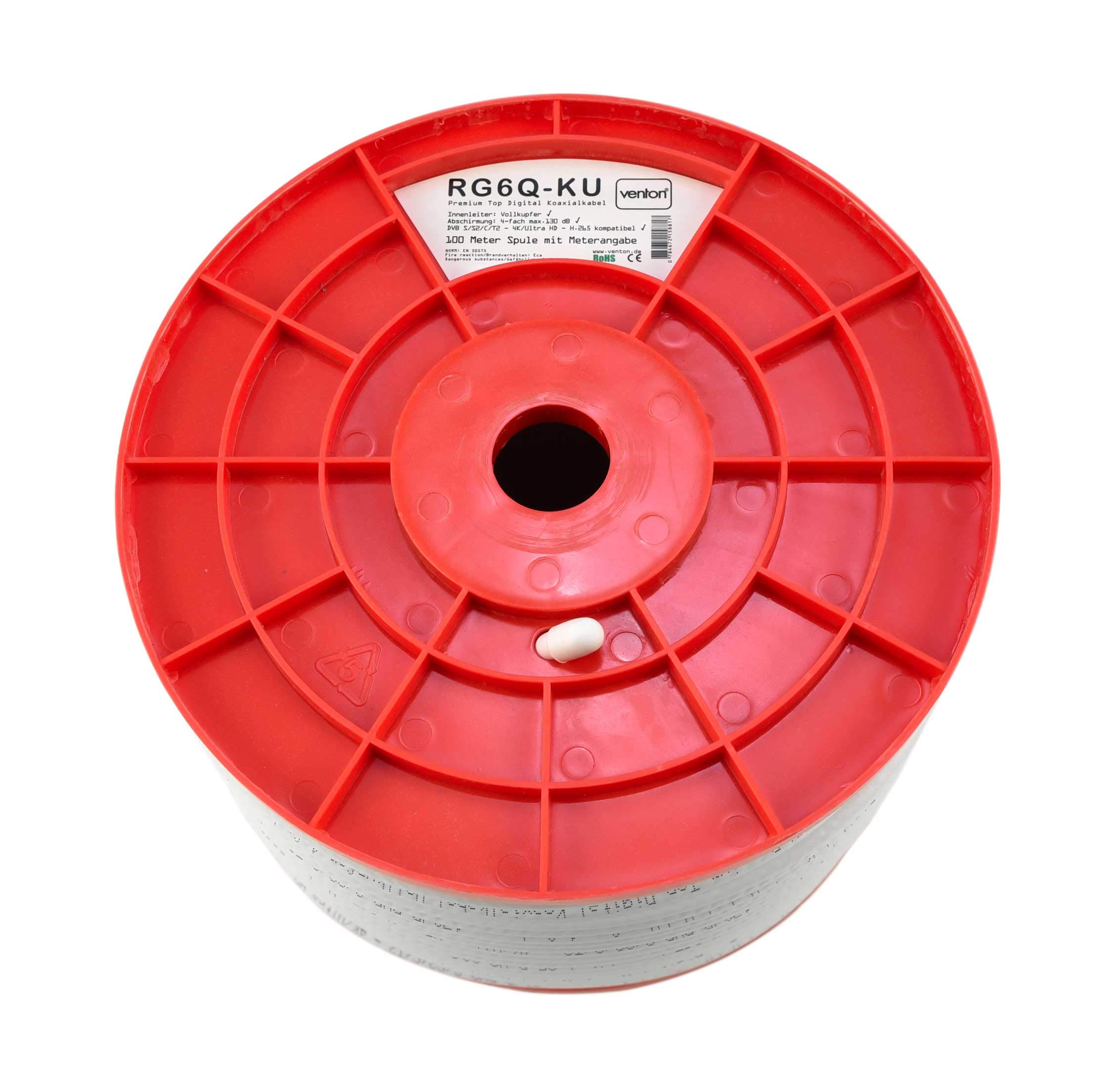 Cavo antenna coassiale Venton satellitare 120db 4 Fach HQ 500 m