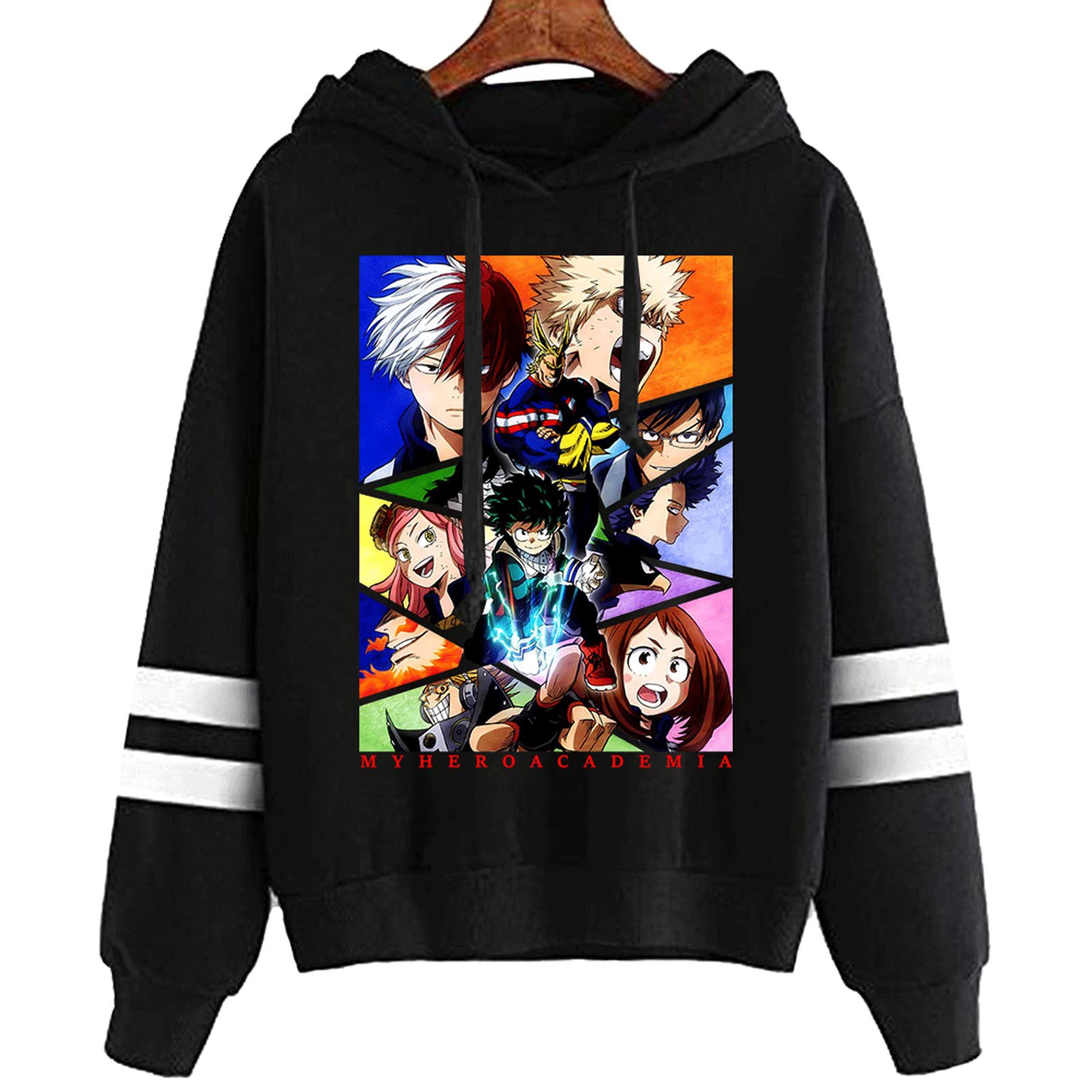 WLINMy Hero Academia Mha Merch Hoodies Boku No Hero Academia Sweatshirts Cozy Tops Pullovers
