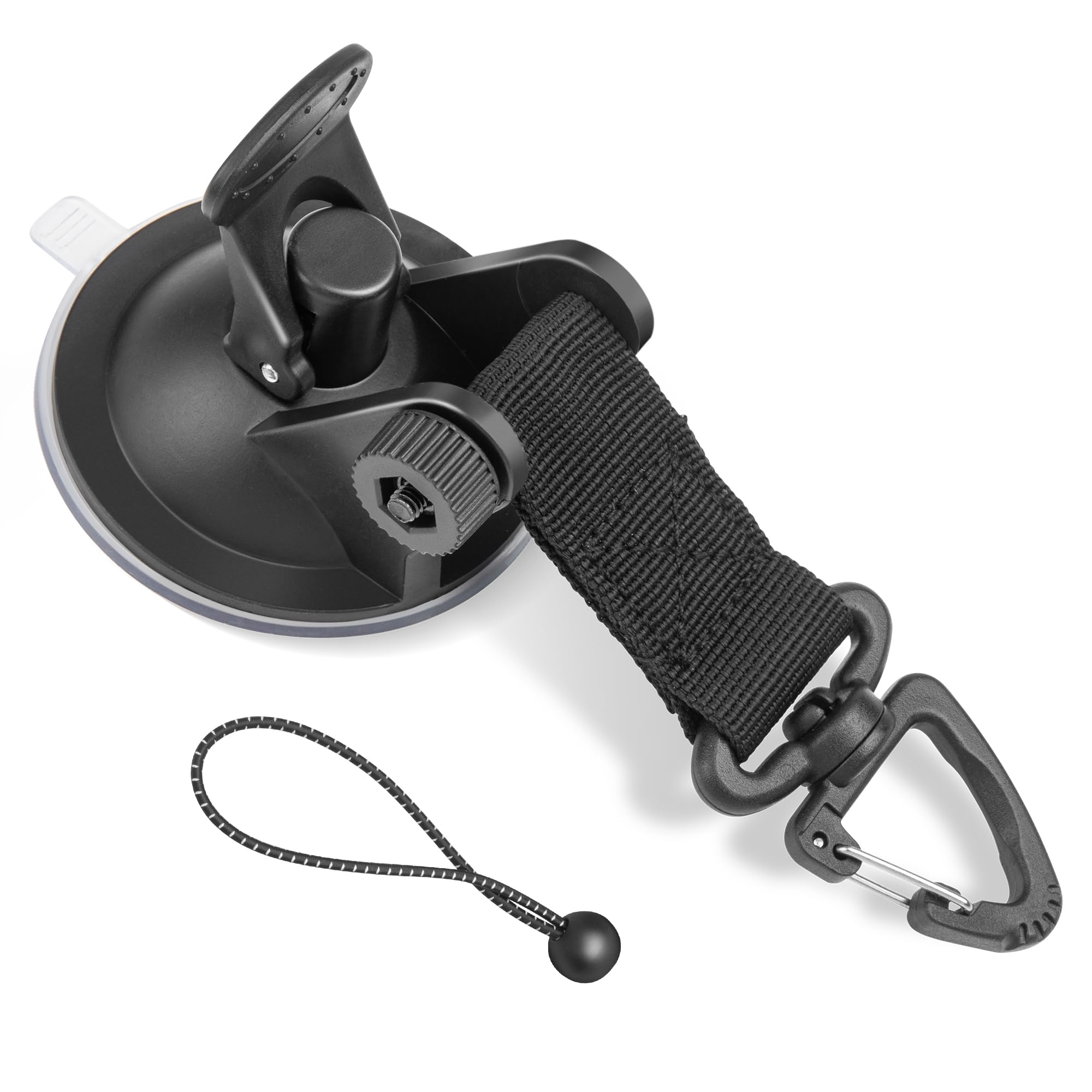 RED WOLF Heavy Duty 65MM Suction Cup Anchor Tie Down with Rotatable Hanging Hook Hold up to 22 LBs/10KG Each for Outdoor Camping Tarp Car Window