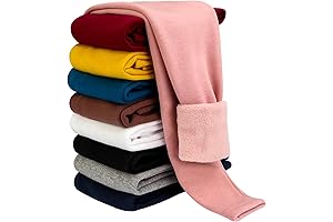 Sparkling Ice Princess Ensemble: Girls Winter Leggings Fleece Lined Toddler Kids Basic Full Length Pants