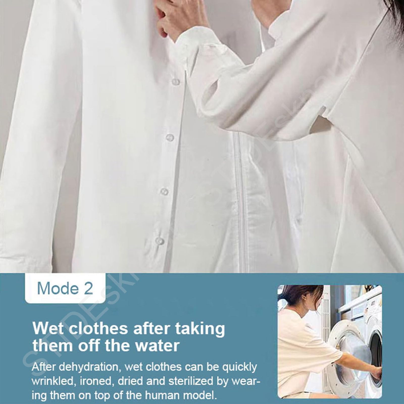Automatischer Hemdenbüge mit Timer und Digitalanzeige Für Hemden,Blusen,T-Shirts,Hosen,Heiztemperatur: 60–70°C,Trocknet faltenfrei,1400W