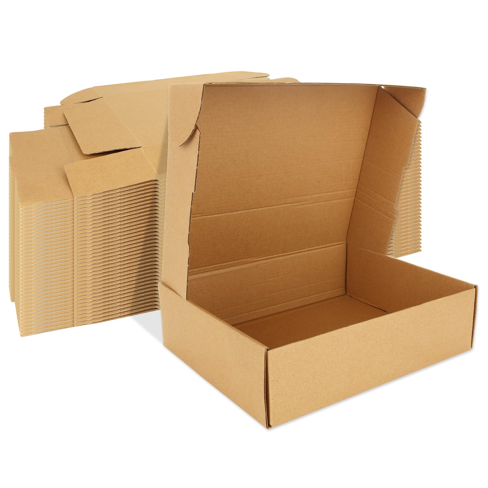 LDXDRU 25 cajas de cartón para envío y almacenaje, tamaño pequeño, 25 x 20 x 7 cm, cartón ondulado, plegables