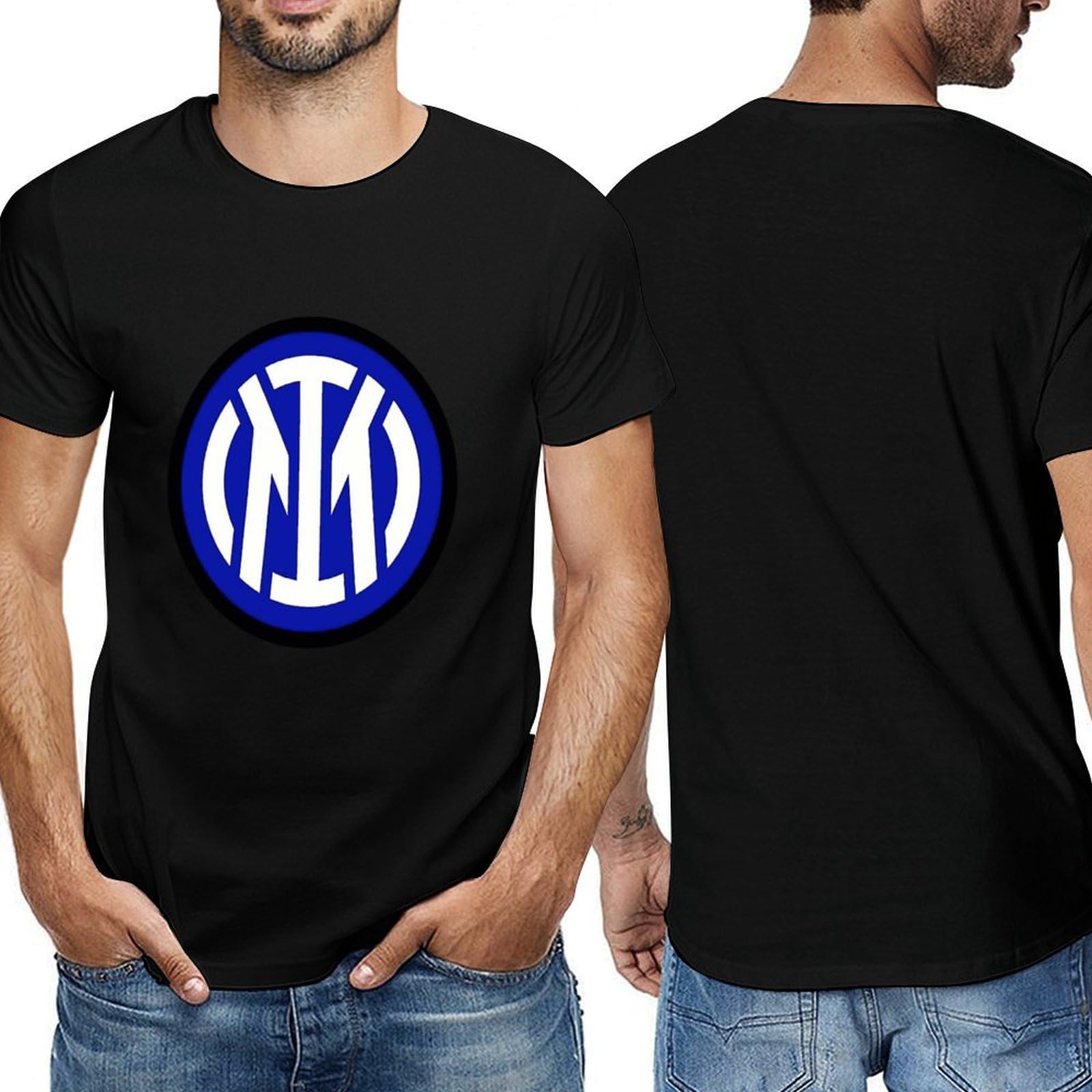 Amazon.co.jp: インテル・ミラノ メンズ 半袖 Tシャツ 綿100 無地 