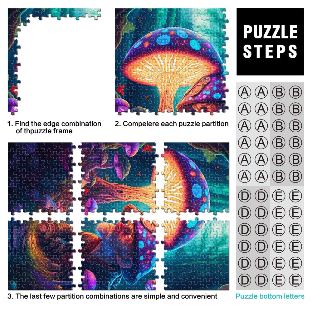 Adulti Puzzle Regali Fungo vecchio uomo 2000 pezzi puzzle per adulti 70 x 100 cm Grigio Card Puzzle adatto per adulti Jigsaw Puzzle - Gioco impegnativo