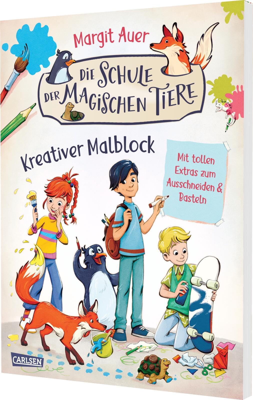 Die Schule der magischen Tiere Kreativer Malblock + Produktbeschreibung