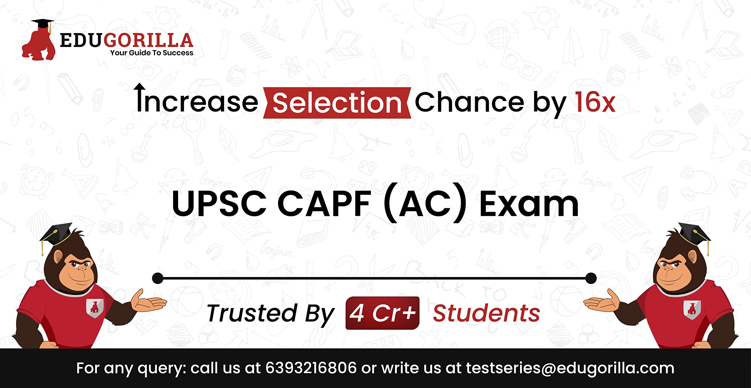 UPSC CAPF (AC) Exam Mock Test 2020 | Unlimited Online Test Series & Speed Tests | 1 Month Subscription | EduGorilla (Activation Key Card) (B0894X3CR8) Amazon Price History, Amazon Price Tracker