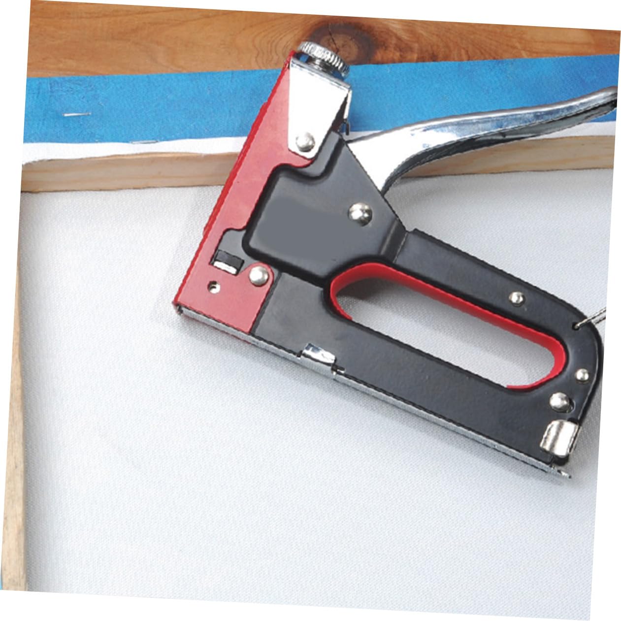 Chiodatrice Manuale 3 in 1 in Metallo per U T Graffette | Meccanismo a Molla Regolabile, Struttura Robusta, Strumento Manuale per Fissaggi Multipli