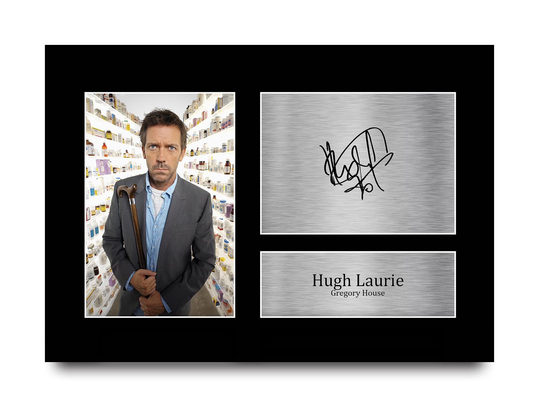 HWC Trading A4 Hugh Laurie Dr House Prezenty Drukowane Podpisane Zdjęcie Z Autografem Dla Fanów Programów Telewizyjnych