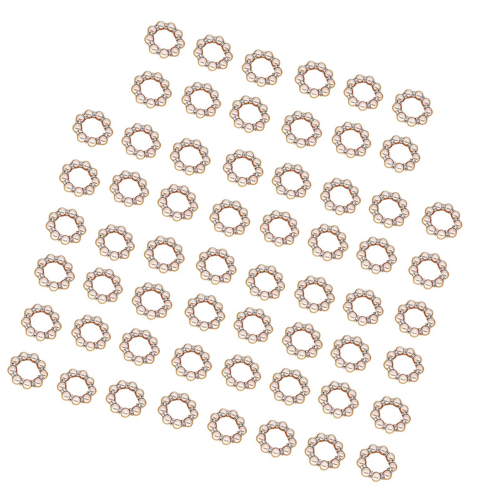 carotoe Of 60 Elegant Tissue Buckles Beautiful Tissue Holders Rings Practical Serviettes Rings Texture Party Dinner Tableware