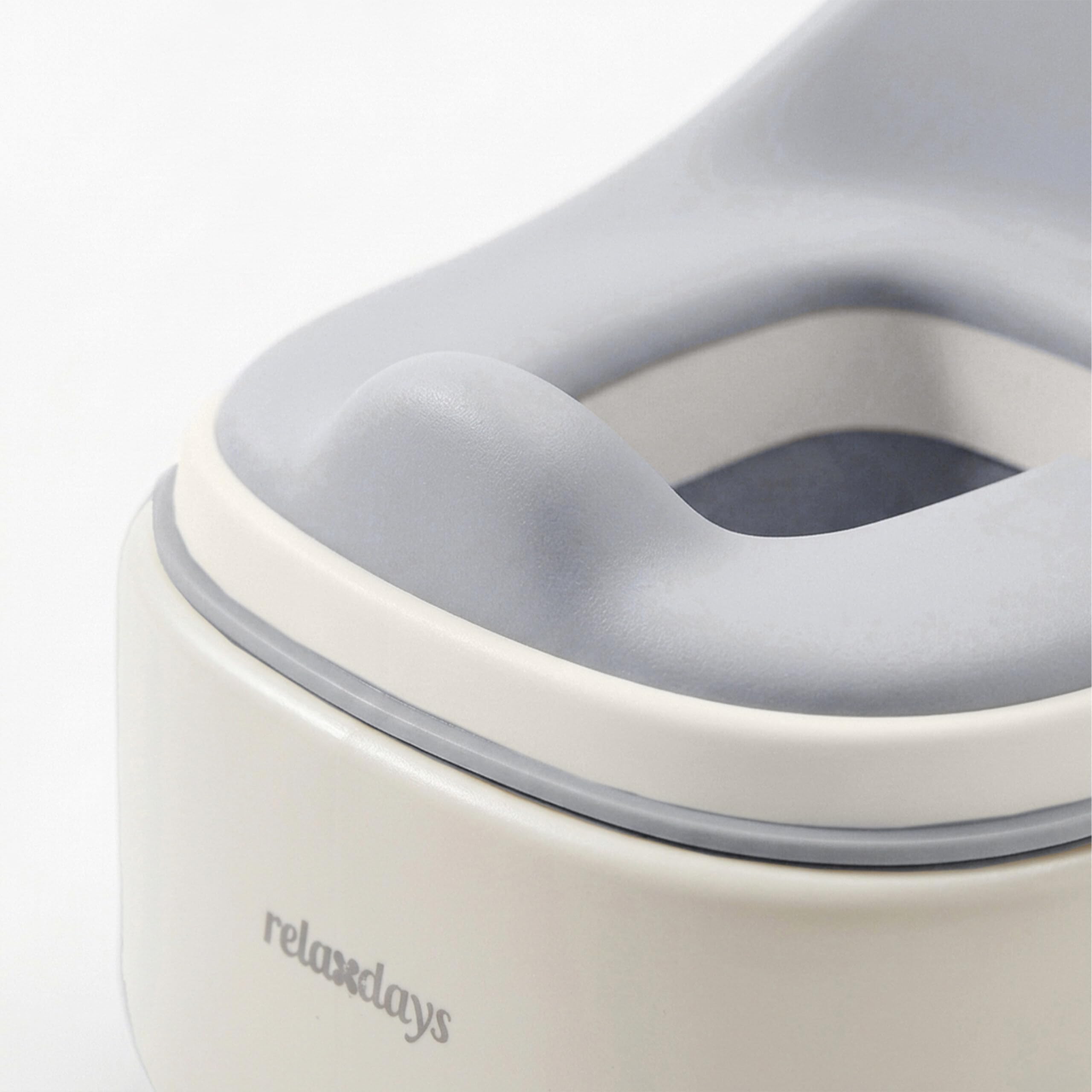 Relaxdays Töpfchen 4-in-1, Dino, Kindertoilette Deckel, HBT: 30x36,5x33,5 cm, WC-Trainer, Aufsatz & Hocker, Reise, blau