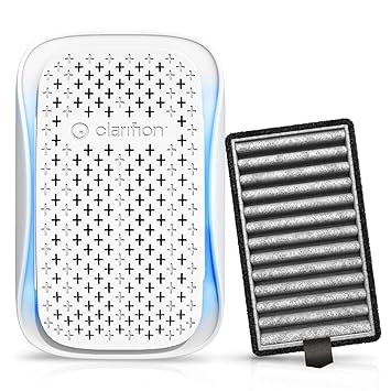 Clarifion - DSTx Portable Air Purifier - Plug In Air Ionizer HEPA Filter, Mini Personal Air Purifiers For, Bedroom and Pets Helps With Smoke, Airborne Dust and Odors