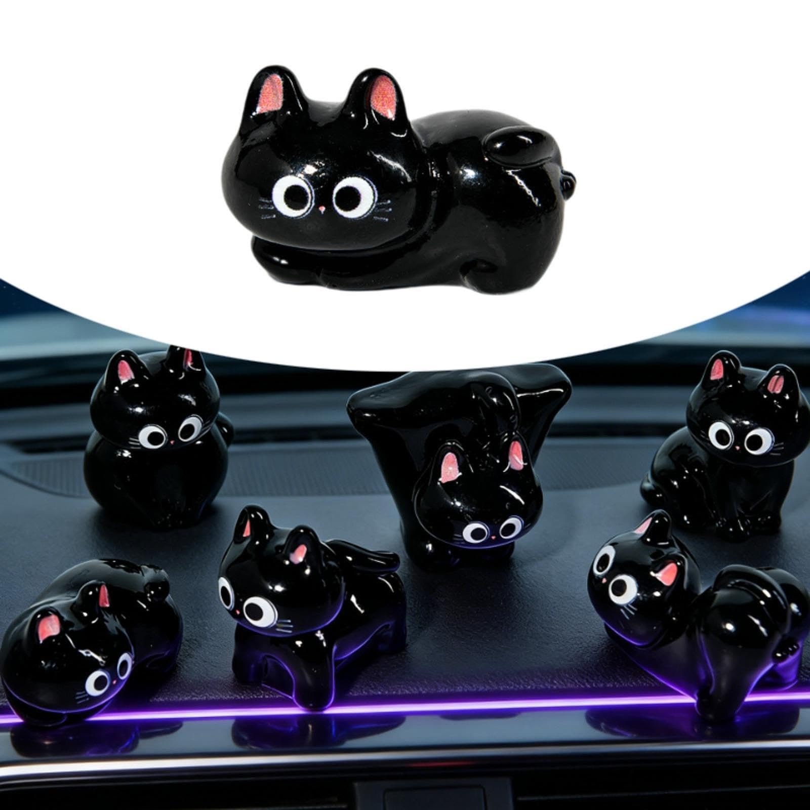 Amazon.co.jp: Fiocias 猫像 創造的樹脂製置物 動物アート 彫刻芸術 