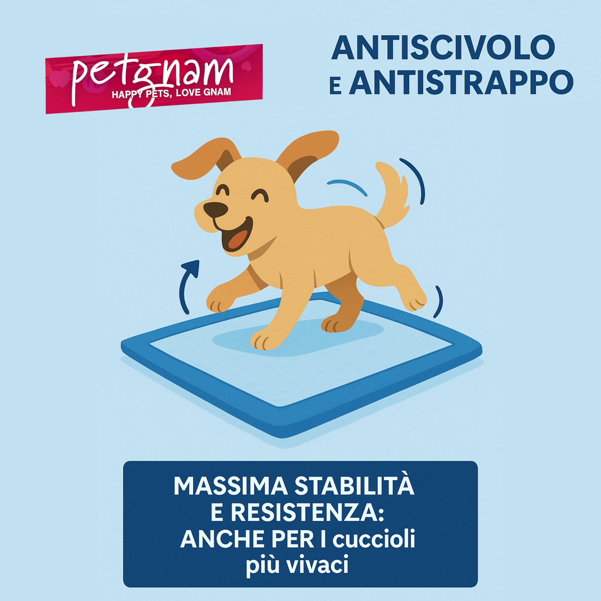 100 Tappetini Igienici per Cani 60x90, A Strati - Traversine Cane Super Assorbenti, Tappetino Antistrappo e Antiodore - Traverse Antiscivolo per Cani e Gatti (100, 60x90)