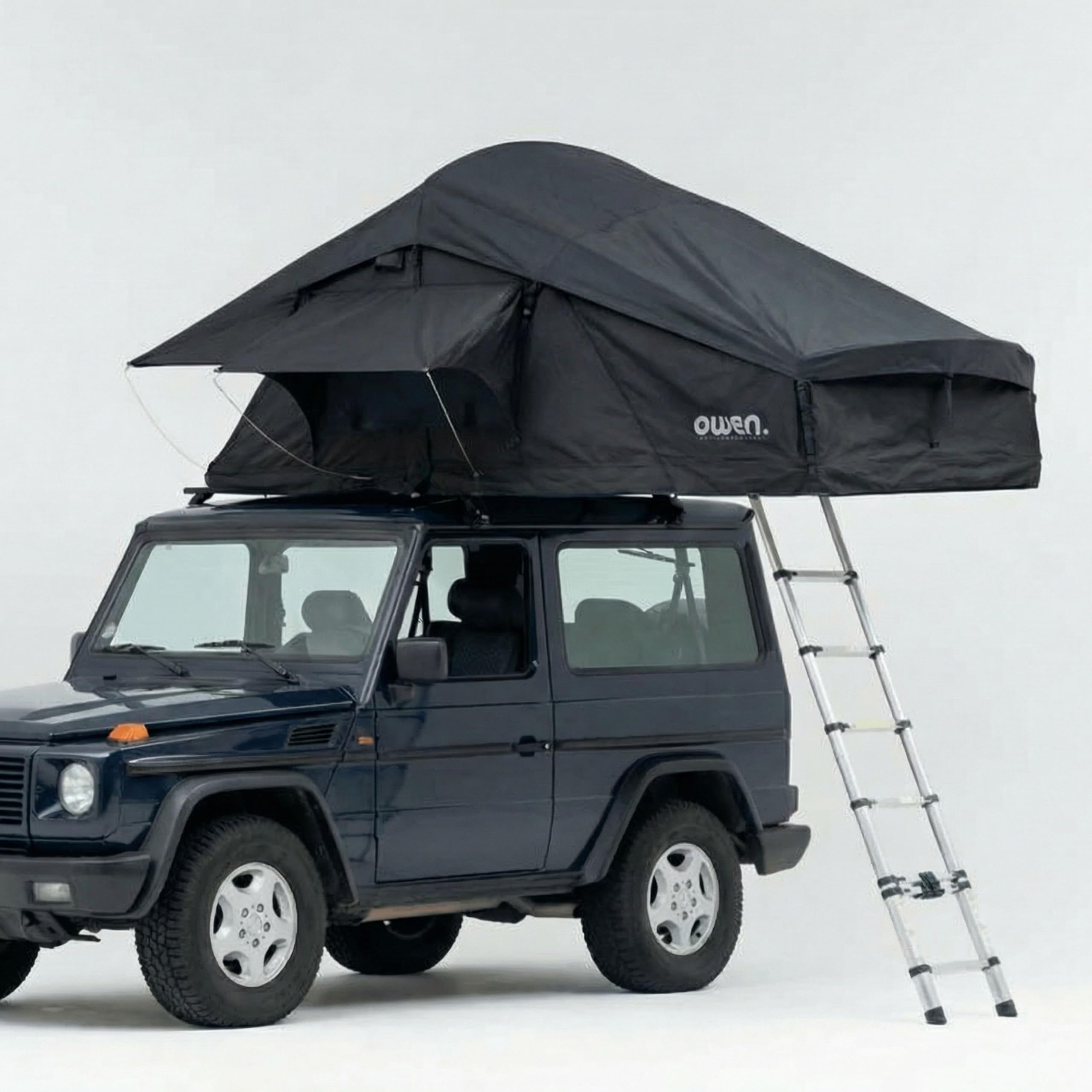Owen® Two+ Dachzelt | Verfügbar mit Vorzelt-Option | Wählbare Farben | Geräumiges, Komfortables Autodachzelt | Ideal für Auto-Camping | Vielseitiges Campingzubehör