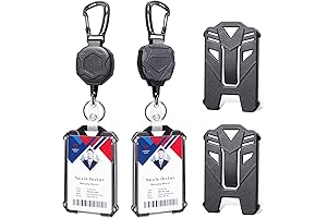 Porta Gafete Retractable Clip Keychain