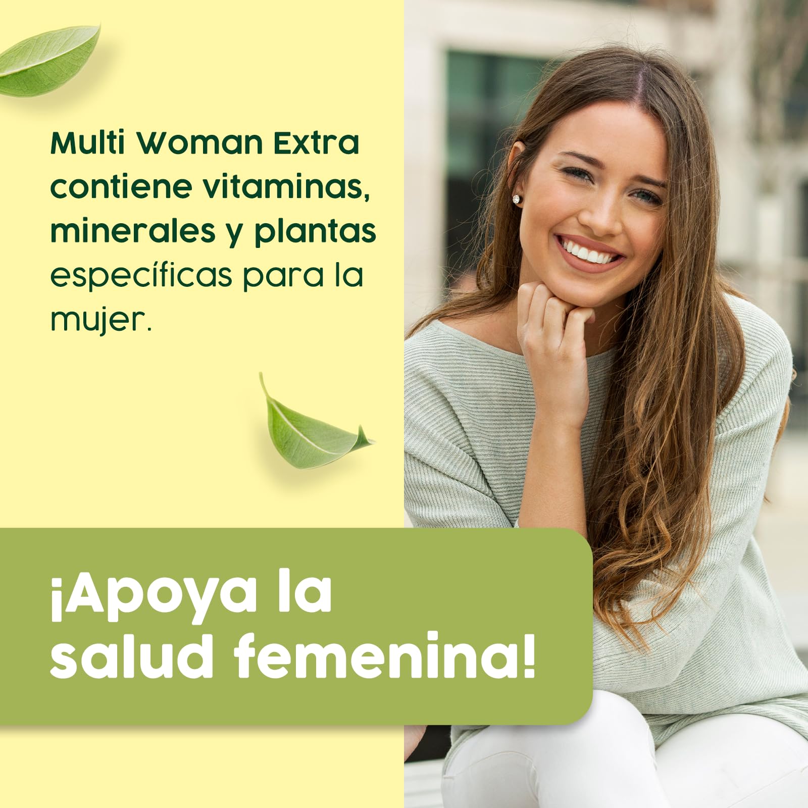 Espadiet Multi Woman Extra – Con Vitaminas, Minerales y Plantas Específicas para la Salud Femenina – Multivitamínico para Mujeres – Salud Hormonal, inmune, Cabello, Piel y Uñas – Energía – 60 Perlas