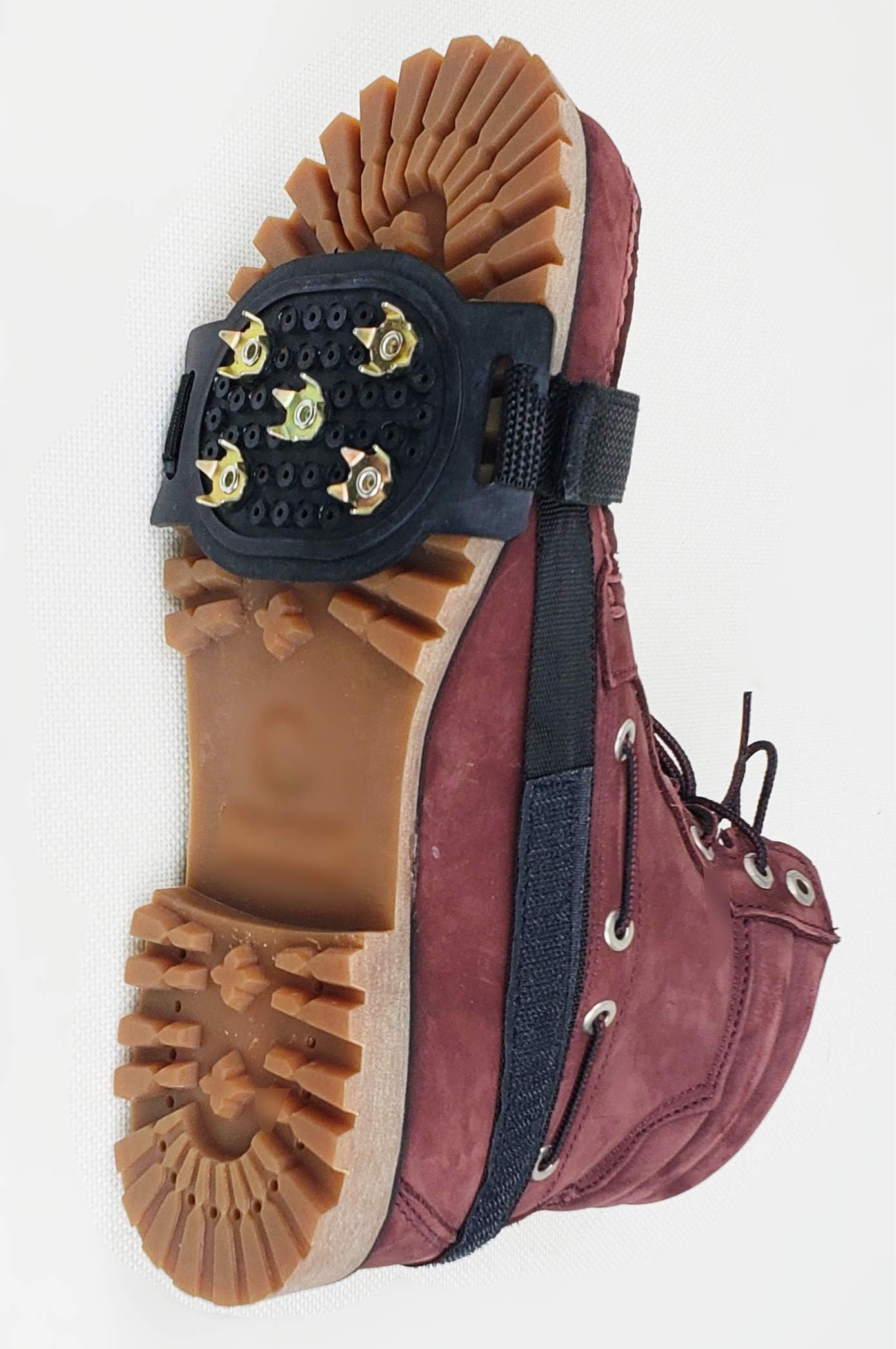 Hood River Shoe Ice Cleats - Stable No Slip Grip Traction for Boots and Shoes - One Size- Men and Women - Snow and Ice