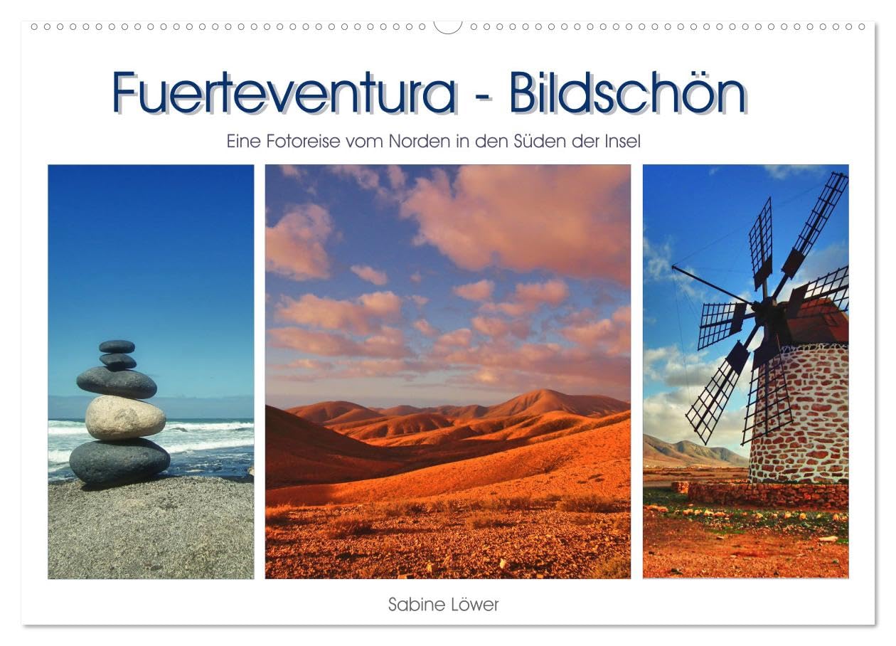 CALVENDO - Fuerteventura - Bildschön (Wandkalender 2027 DIN A2 quer), Monatskalender: Eine Reise vom Norden in den Süden der Insel.