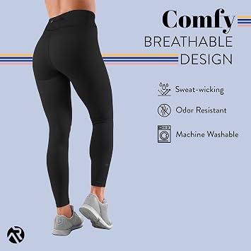 Active Research Workout Leggings - High Waisted, Slimming Tummy Compression Yoga Pants for Women