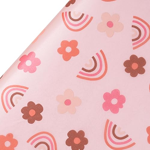 Miniatura 8 de RUSPEPA Papel de seda para envolver, papel de seda con diseño de arcoíris a granel para envoltura de regalo, baby shower, manualidades artísticas,