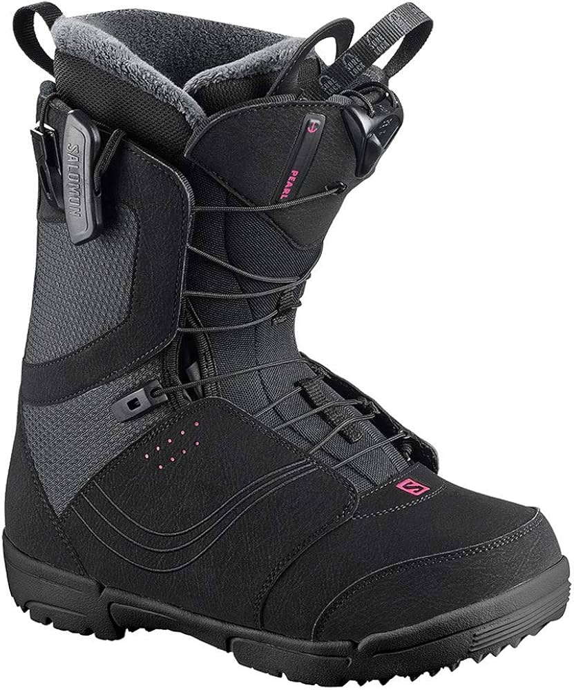 Amazon | SALOMON レディース スノースポーツブーツ、パールブラック