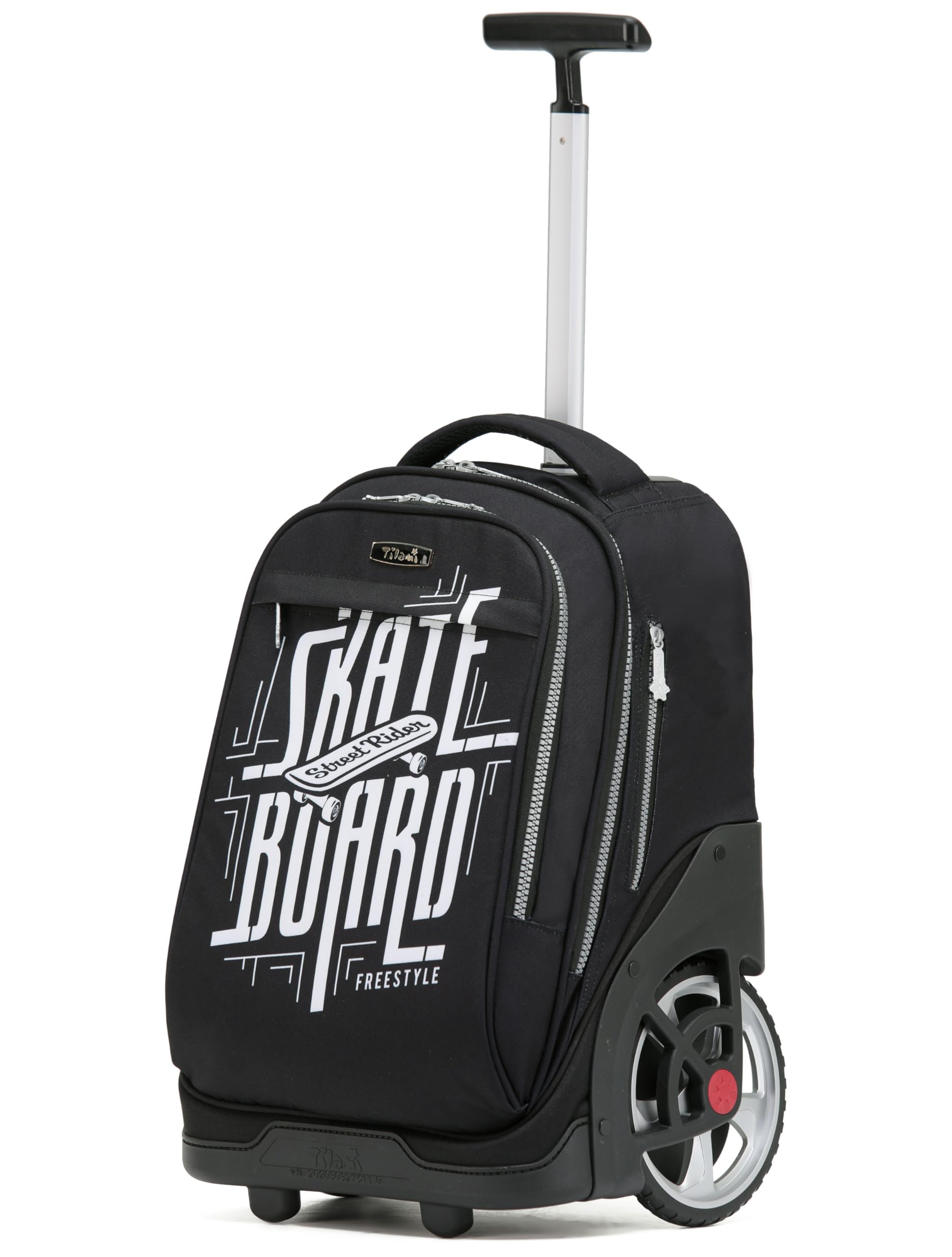 NEW TILAMI 19 Inch Rolling Backpack for School Stair-Climbing, Skate Board