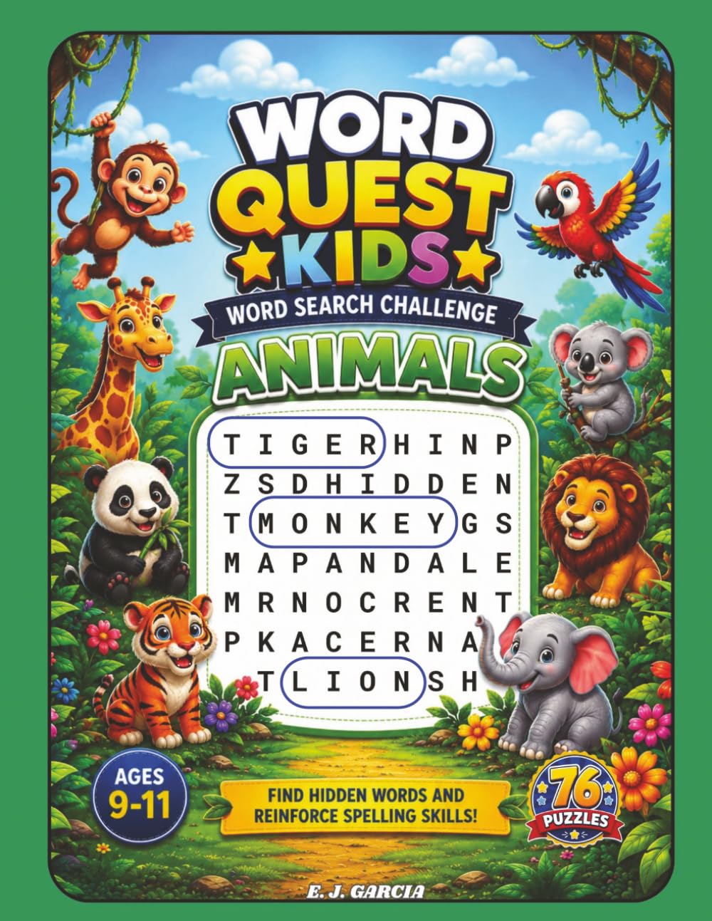 Word Quest Kids: Animals: A Fun Word Search Challenge for Ages 9–11 (Word Quest Kids: Explore & Discover)