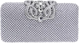 Pochette Donna Sera Borsetta Clutch con Diamante Portafoglio Partito Cerimonia Borsa Sposa Spalla Frizioni Eleganti 16.32 * 4.8 * 8.16CM